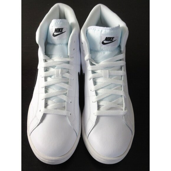 Nike Men\'s Court Royale 2 Mid Retro Classic Shoes White Black Onyx Sizes NIB